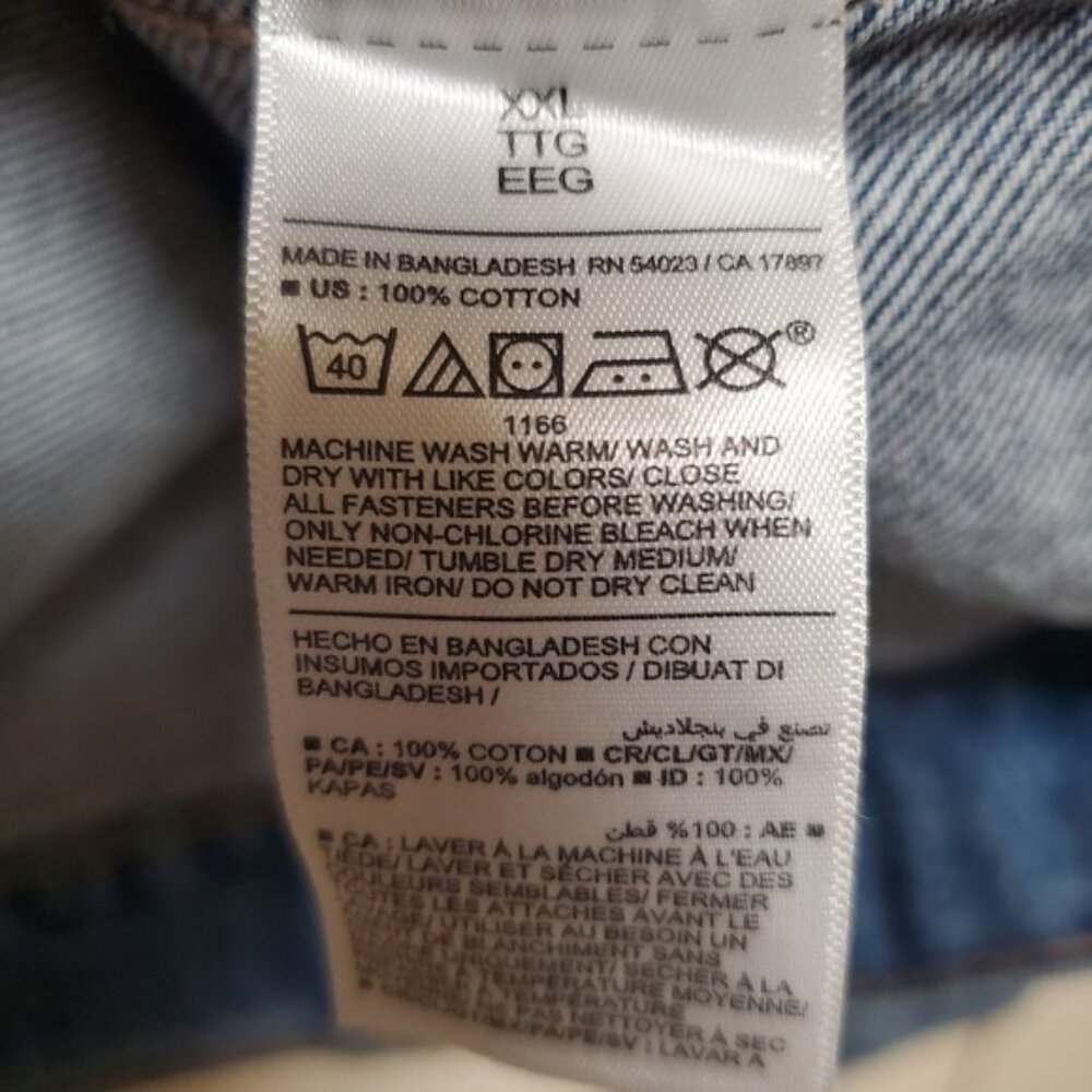 NWT Denim Jacket Old Navy Relaxed Classic XXL Birdie - Picture 11 of 14